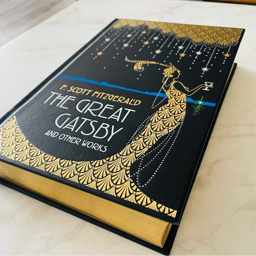 The Great Gatsby and Other Works Hardcover Leather-bound Book - Picture 3 of 7